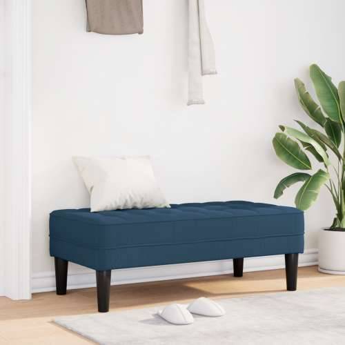 Klupa Plava 113x57x39 cm Tkanina Cijena