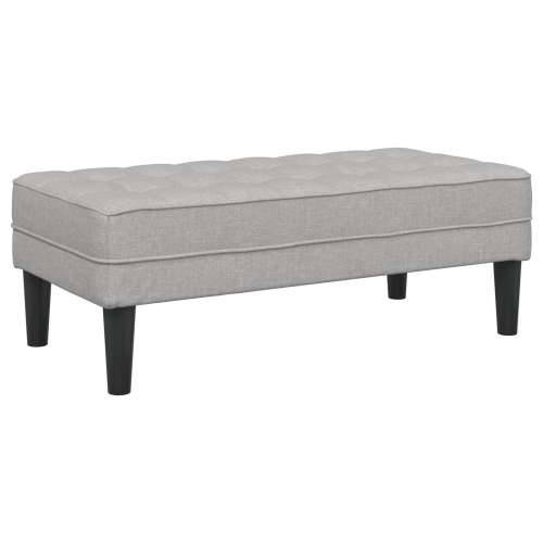 Klupa Siva 113x57x39 cm Tkanina Cijena