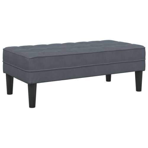 Klupa Tamno Siva 113 cm Velur Cijena