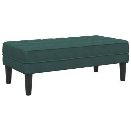 Klupa Tamno Zelena 113x57x39 cm Baršun Cijena