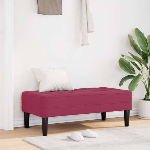 Klupa Vino Crvena 113x57x39 cm Baršun Cijena