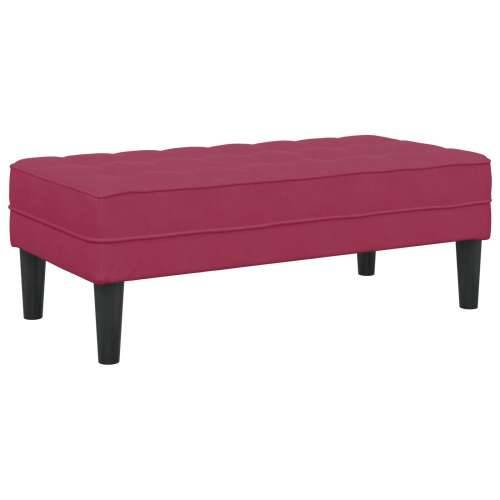 Klupa Vino Crvena 113x57x39 cm Baršun Cijena