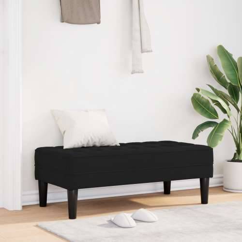 Klupa Crna 113x57x39 cm Baršun Cijena