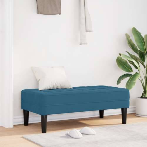 Klupa Plava 113x57x39 cm Od pamuka Cijena