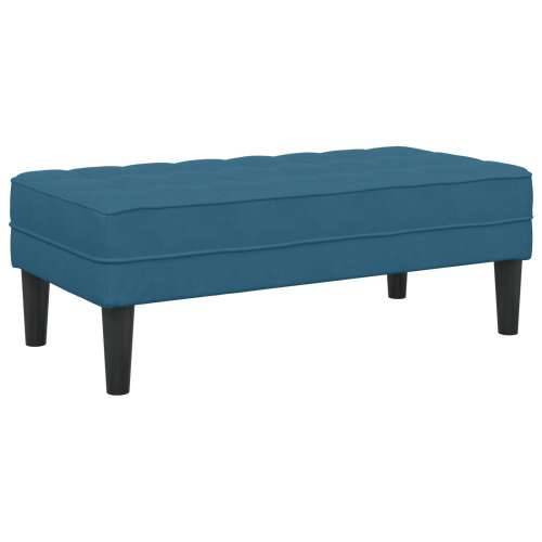 Klupa Plava 113x57x39 cm Od pamuka Cijena
