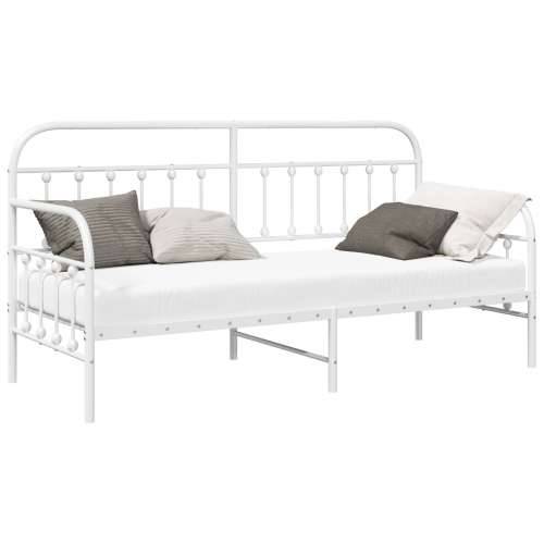 Okvir za krevet bijeli 75x190 cm čelik Cijena