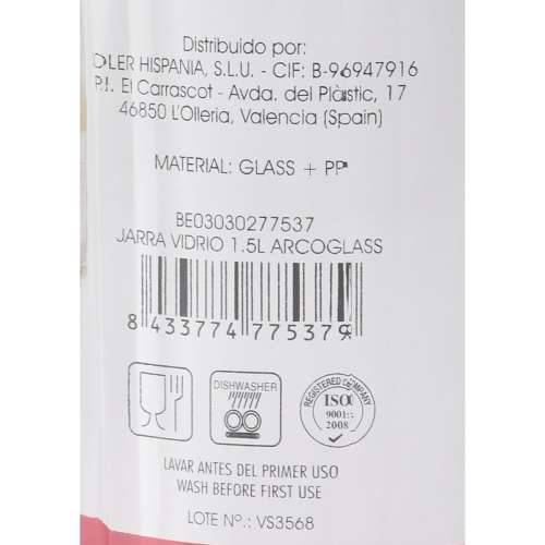 Staklenka s Poklopcem i Posuda za Doziranje Arcoglass Staklo 1,5 L (6 kom.) Cijena