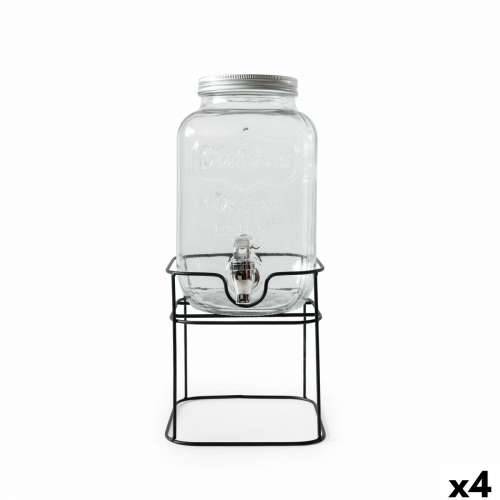 Točionik Pića La Mediterránea Rustik Metal Staklo 4 L 17 x 17 x 30,5 cm (4 kom.) Cijena