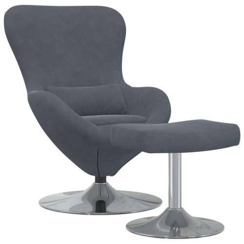 Egg Chair s Footstoolom tamnosiva baršun Cijena