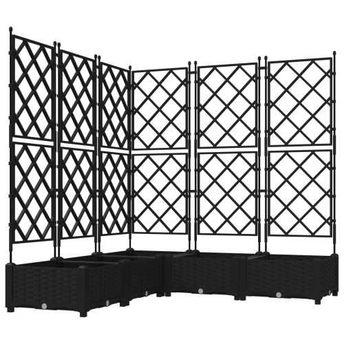 Vrtna Sadilica s Trellisom 5 kom Crna 120x120x125.5 cm Cijena