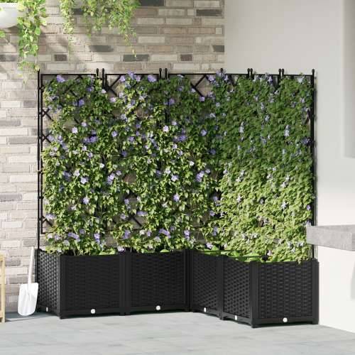Vrtna Sadilica s Rešetkom 5 kom Crna 120x120x143 cm Cijena