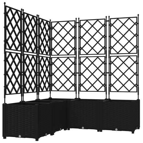 Vrtna Sadilica s Rešetkom 5 kom Crna 120x120x143 cm Cijena
