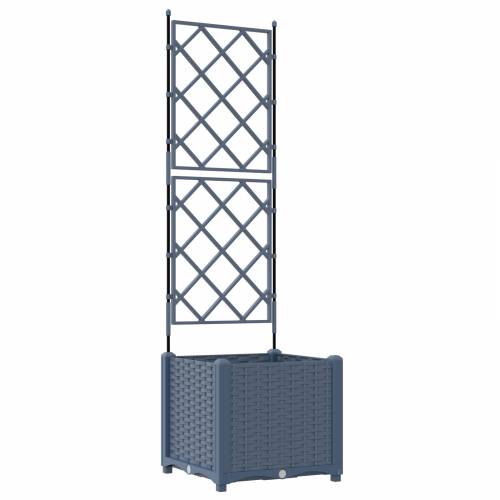 Vrtna Sadilica s Trellisom Siva 40x40x143 cm Cijena