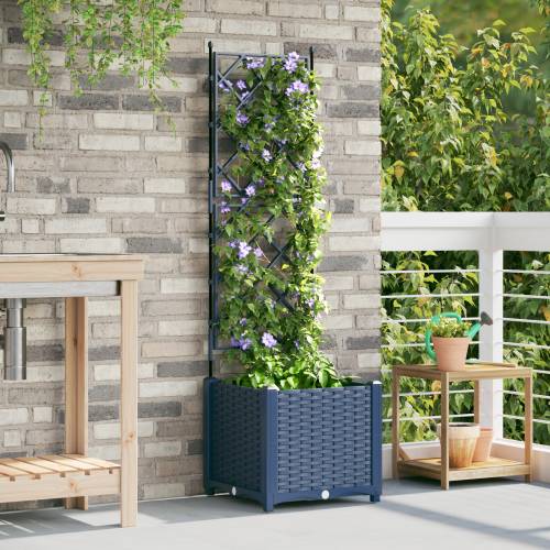 Vrtna Sadilica s Trellisom Siva 40x40x143 cm Cijena