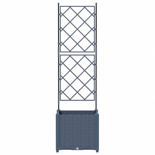 Vrtna Sadilica s Trellisom Siva 40x40x143 cm Cijena