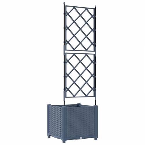 Vrtna Sadilica s Trellisom Siva 40x40x143 cm Cijena