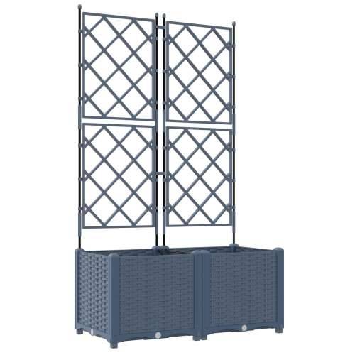 vrtna posuda s rešetkom 2 kom Siva 80x40x143 cm Cijena