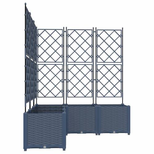 vrtna sadilica s rešetkom 5 kom siva 120x120x143 cm Cijena
