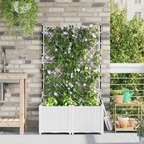 Vrtna Sadilica s Trellis 2 kom Bijela 80x40x143 cm Cijena