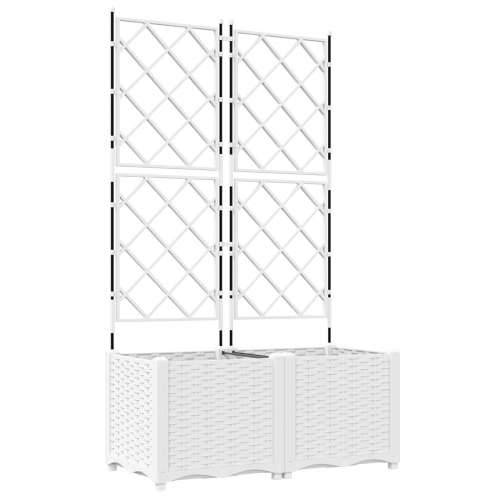Vrtna Sadilica s Trellis 2 kom Bijela 80x40x143 cm Cijena