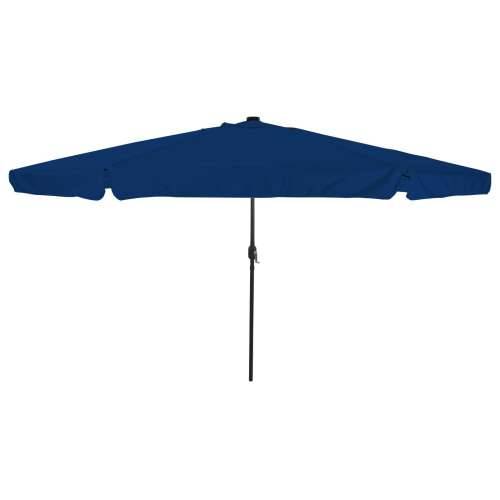 vrtni suncobran s LED svjetlima ø395x245 cm u azurno plavoj boji Cijena