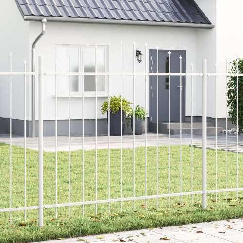Ograđivanje vrta s obručem, bijela, 1,7x1,25 m, čelik Cijena
