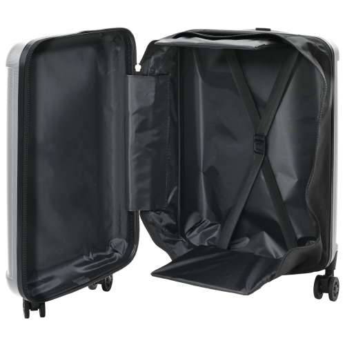 Sklopivi kofer tvrdi 20 inča srebrni 34x23x55.5 cm ABS Cijena