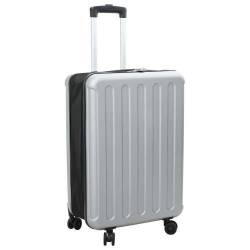 Sklopivi kofer tvrda školjka 24’’ srebrna 43x27x66 cm ABS Cijena