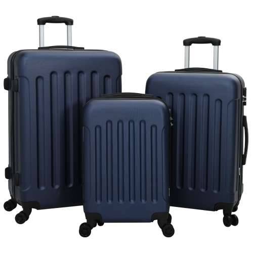 Set kofera 3 kom Tvrda tamnoplava 20” 24” 28” ABS Cijena