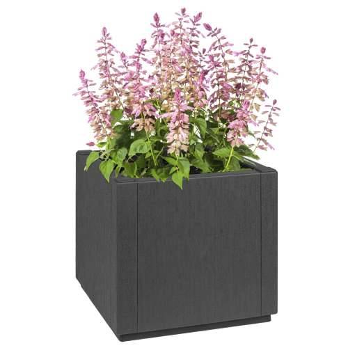 Vrtna saksija Tamno siva 36x36x35 cm PP Cijena