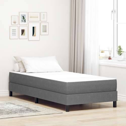 Pocket Spring Madrac Svijetlo Siva Srednji 90x200x20 cm Tkanina Cijena