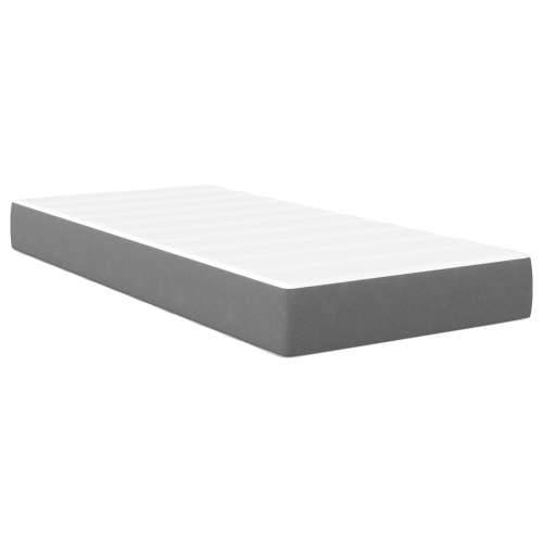 Pocket Spring Madrac Svijetlo Siva Srednji 90x200x20 cm Tkanina Cijena