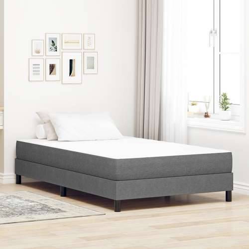Madrac s oprugama svijetlo sivi medium 120x200x20 cm tkanina Cijena