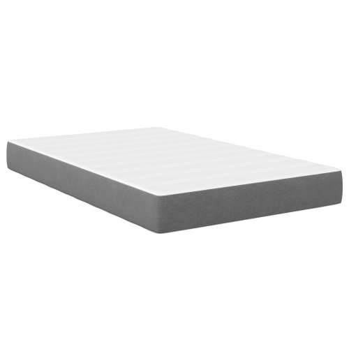 Madrac s oprugama svijetlo sivi medium 120x200x20 cm tkanina Cijena