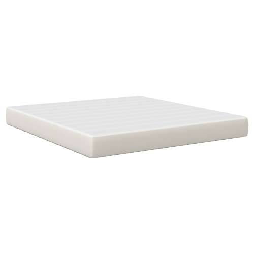 Pocket Spring Madrac Krem 180x200x20 cm Srednje Tvrdo Tkanina Cijena