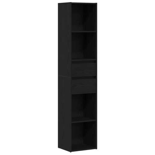 Polica za knjige Modularna Crni Hrast 36x30x171 cm Konstruirano drvo Cijena