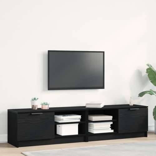 TV ormarić 2 kom Crni Hrast 80x35x36,5 cm Konstruirano drvo Cijena