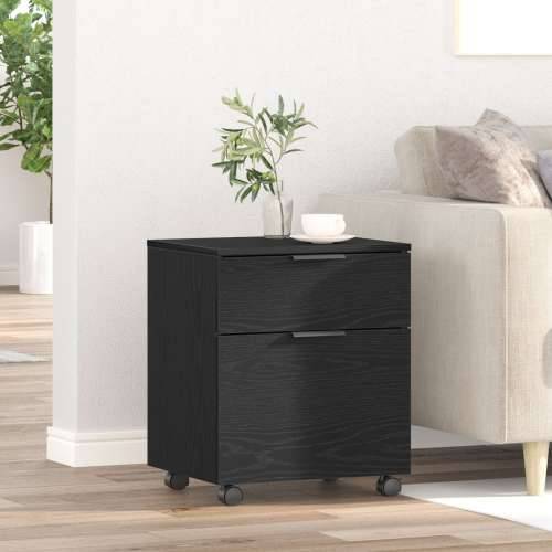 Mobilna uredska komoda s kotačićima Crni hrast 45x38x54 cm Cijena