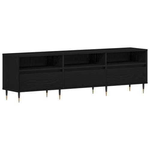 TV ormarić Crna Hrast 150x30x44,5 cm Odabrani materijal Cijena