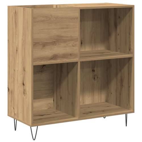Rack za Record Crni Hrast 84,5x38x89 cm Inžinjerski Drvo Cijena