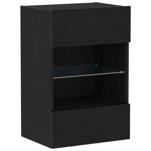 LED TV Kabinet Crni Oak 40x30x60,5cm Konstruirano drvo Cijena