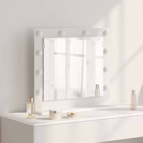 Ogledalo s LED svjetlima Bijelo 60x55x18 cm Cijena