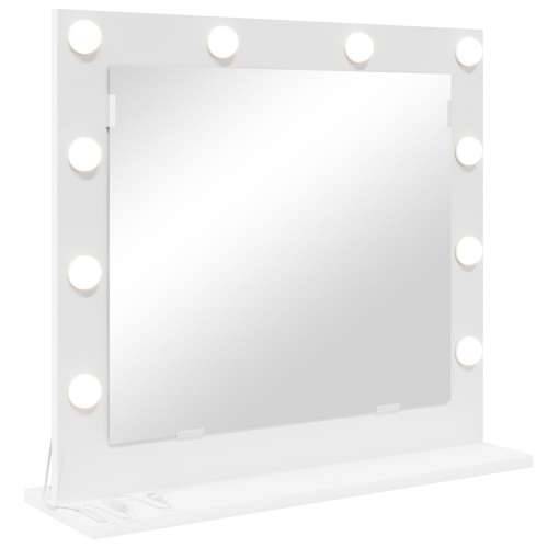 Ogledalo s LED svjetlima Bijelo 60x55x18 cm Cijena
