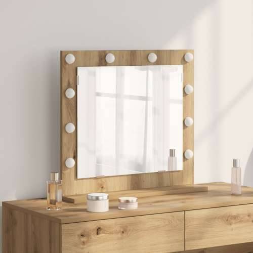 Ogledalo s LED svjetlima Artisan Oak 60x55x18 cm Cijena