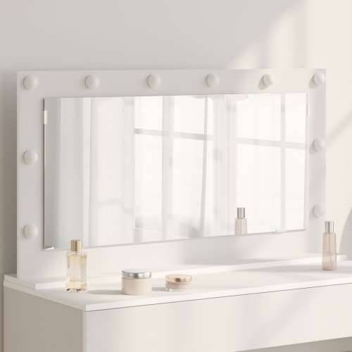 Ogledalo s LED svjetlima Bijelo 100x55x18 cm Cijena