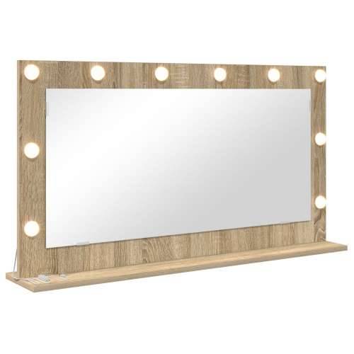 ogledalo za toalet Sonoma hrast MDF, Staklo 100 x 55 x 18 cm Cijena