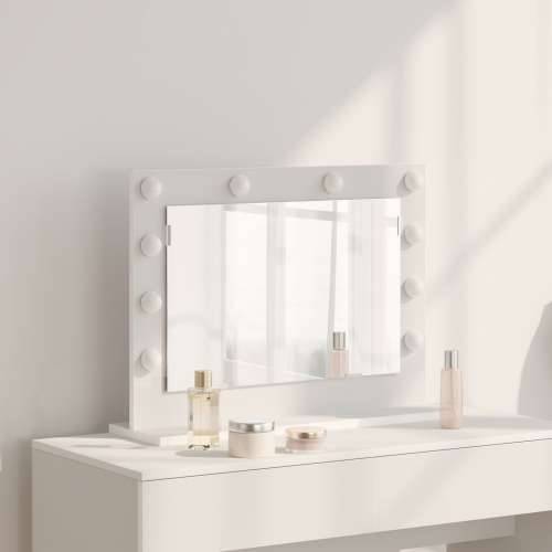 ogledalo za toalet s LED svjetlima bijelo 60x45x18 cm Cijena
