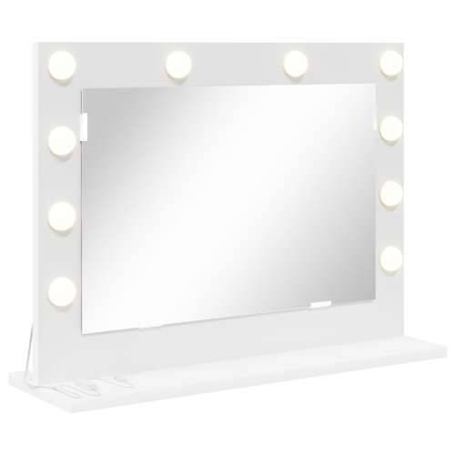 ogledalo za toalet s LED svjetlima bijelo 60x45x18 cm Cijena