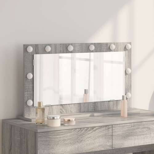 Ogledalo za toalet Siva Sonoma Drvo, Staklo 80 x 45 x 18 cm Cijena