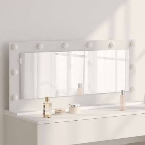 Ogledalo za vanjsku upotrebu s LED svjetlima Bijelo 100x45x18 cm Cijena